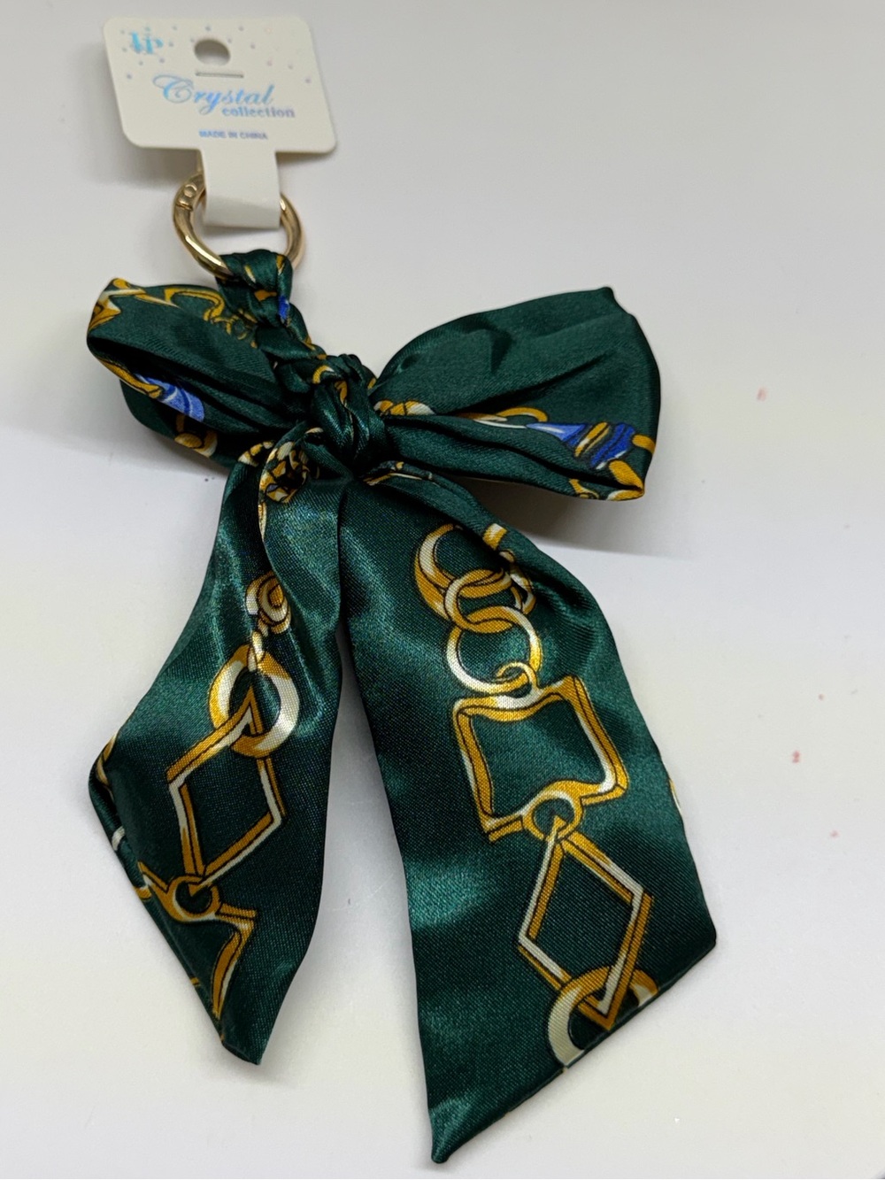Green Bow Keychain